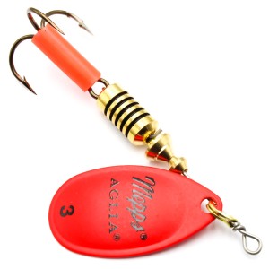 Mepps Aglia Fluo czerwona nr 3 – błystka obrotowa 6,5 g na szczupaka i okonia