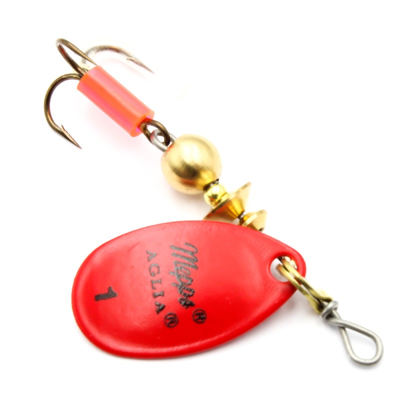 Mepps Aglia Fluo czerwona nr 1 – błystka obrotowa 3,5 g na okonie i pstrągi