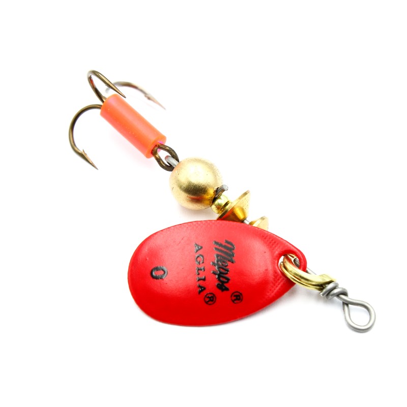 Mepps Aglia Fluo Red nr 0 – błystka obrotowa 2,5 g na okonie i pstrągi