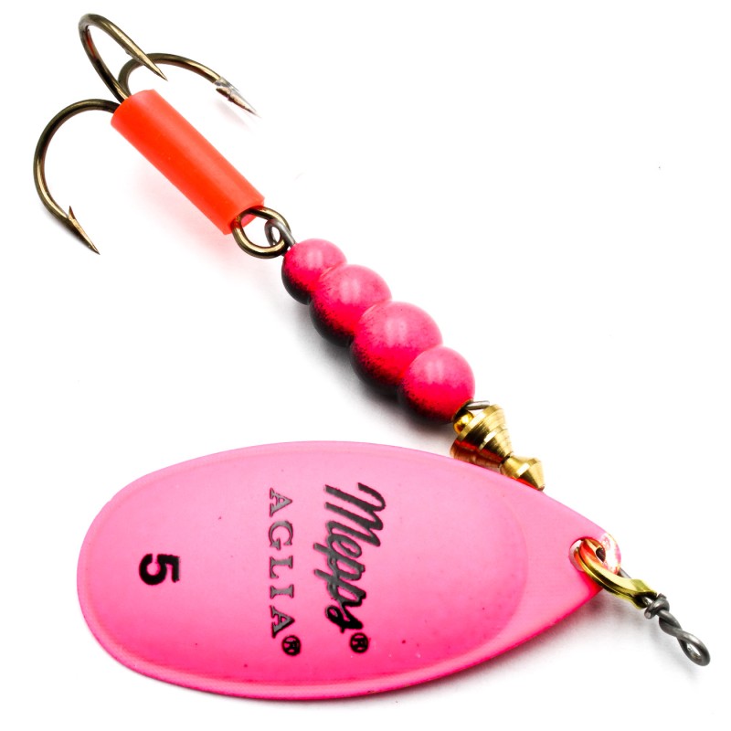 Mepps Aglia Fluo różowa nr 5 – błystka obrotowa 13 g na szczupaka i suma