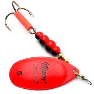 Mepps Aglia Fluo czerwona nr 5 – błystka obrotowa 13 g na szczupaka i suma