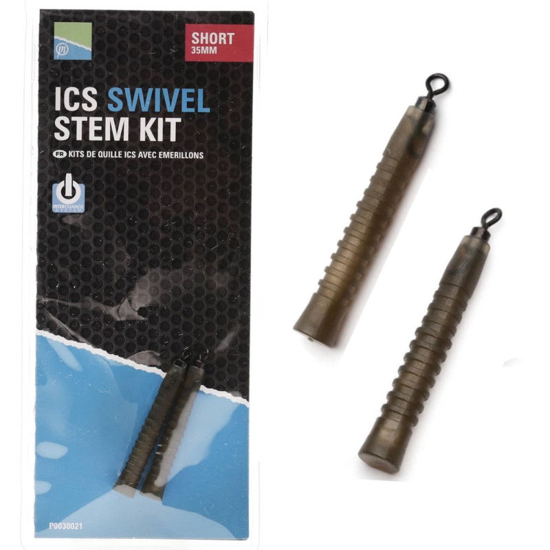 Trzonki Preston ICS Swivel Stem Kit Short 35 mm – szybka reakcja i precyzyjny zestaw feederowy