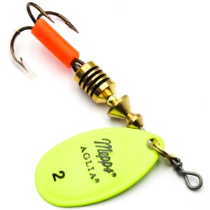 Mepps Aglia Fluo seledynowa nr 2 – błystka obrotowa 4,5 g