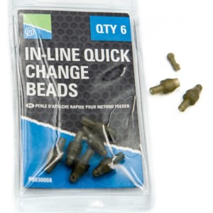 Łącznik przyponów Preston In-Line Quick Change 6 szt. – szybka i bezpieczna wymiana przyponów