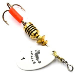 Mepps Aglia Fluo biała nr 1 – błystka obrotowa 3,5 g