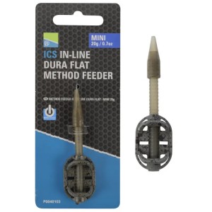 Podajnik Preston ICS In-Line Dura Flat XS 15g – lekki i precyzyjny method feeder