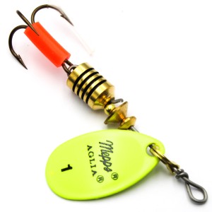 Mepps Aglia Fluo seledynowa nr 1 – błystka obrotowa 3,5 g