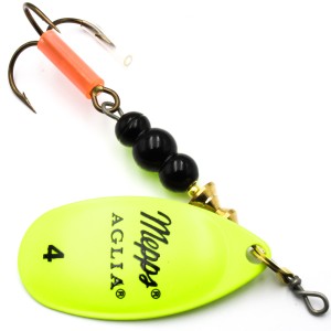 Mepps Aglia Fluo seledynowa nr 4 – błystka obrotowa 9 g