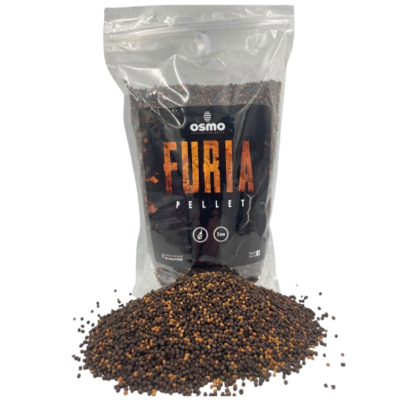 Osmo Pellet Furia 900g | Intensywny pellet do method feedera z kontrastem kolorów