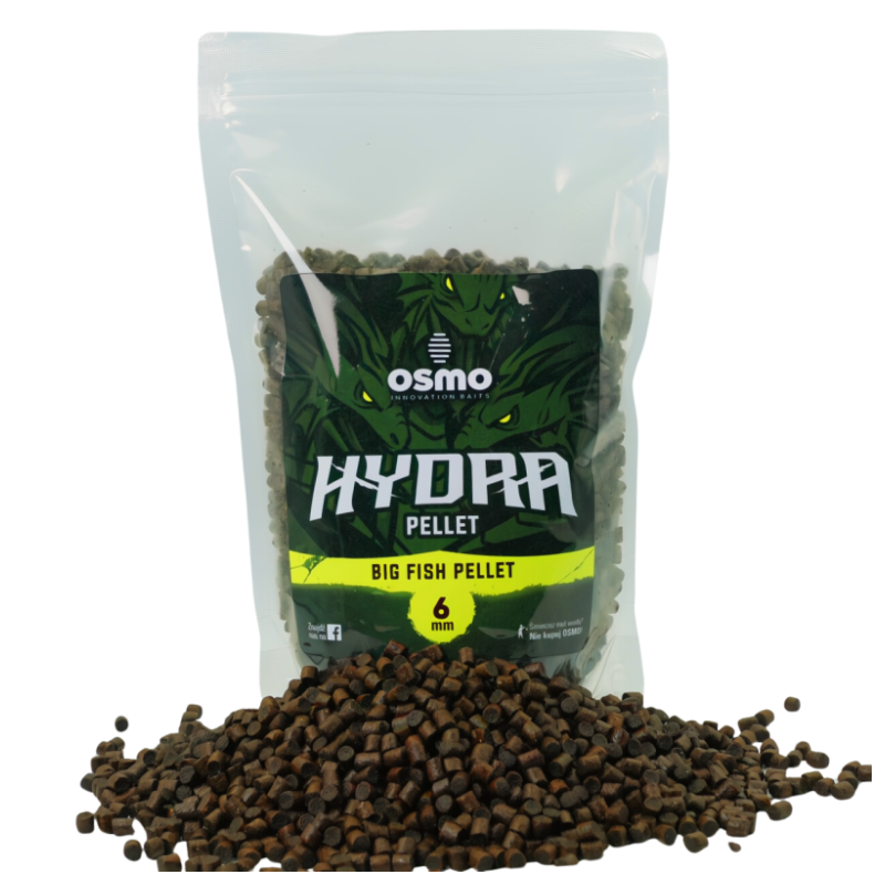 Osmo Hydra Big Fish Pellet 6 mm – 0.8kg | Wysokoproteinowy pellet na duże ryby