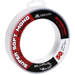 Materiał przyponowy Mikado Super Soft 1,00mm 50m – mocny, transparentny fluorocarbon do suma