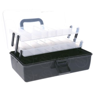 Skrzynka wędkarska Mikado H413 – 3-poziomowa na akcesoria i przynęty