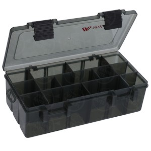 Głębokie pudełko na przynęty H496 Mikado – organizer z przegrodami