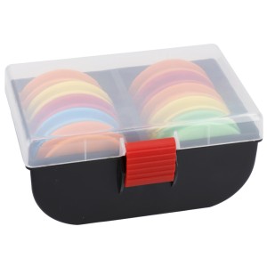 Pudełko na przypony Mikado 15,5x12 cm – organizer z krążkami