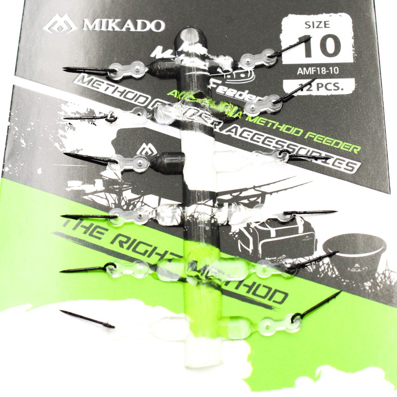 Szpilka Mikado Method Feeder z silikonem 10 mm (12 szt.) – igła do przynęt feederowych