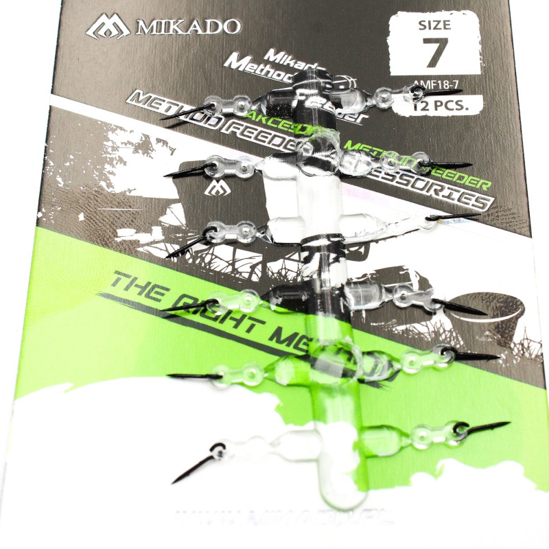 Szpilka Mikado Method Feeder z silikonem 75 mm (12 szt.) – igła do przynęt feederowych