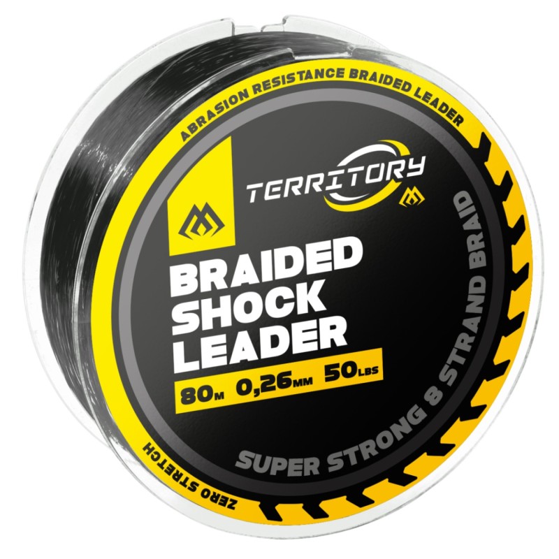 Przypon strzałowy Mikado Shock Leader 0,26mm 80m – plecionka 8-splotowa 50lbs