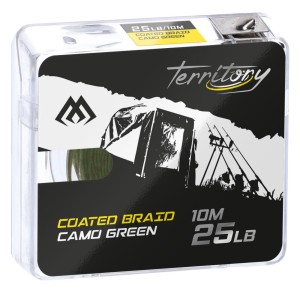 Plecionka w otulinie Mikado Coated Braid 20lbs 10m brązowa camouflage