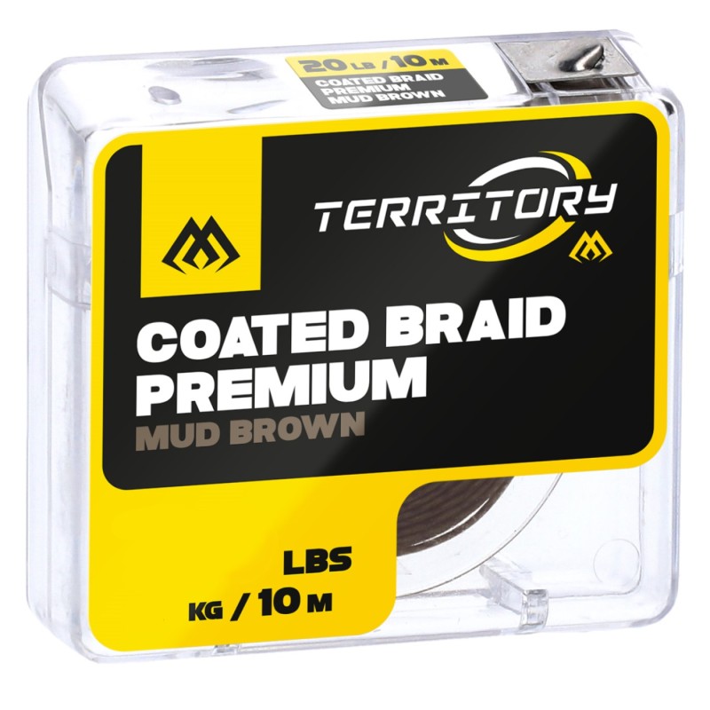 Plecionka w otulinie Mikado Coated Braid Premium 30lbs 10m brązowa