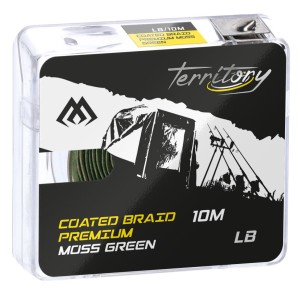 Plecionka w otulinie Mikado Coated Braid Premium 30lbs 10m ciemnozielona