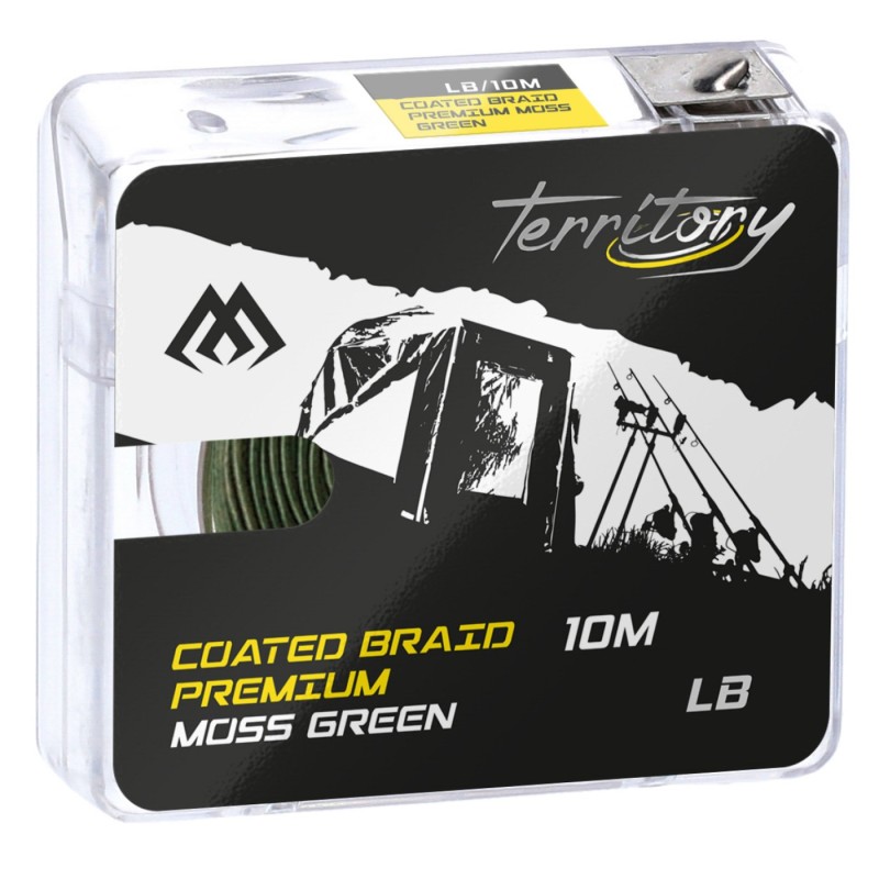 Plecionka w otulinie Mikado Coated Braid Premium 30lbs 10m ciemnozielona