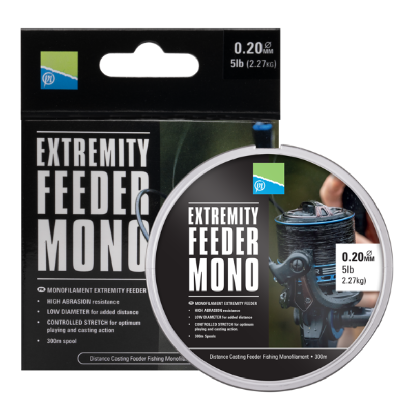 Żyłka Preston Extremity Feeder Mono 0.18mm 300m – precyzyjna żyłka feederowa