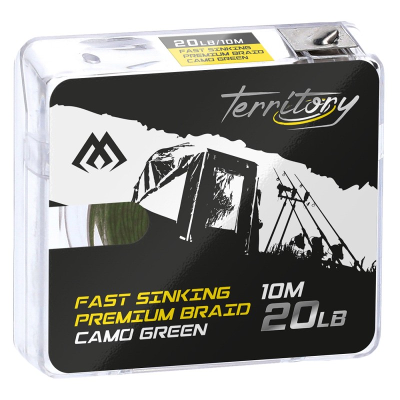 Plecionka przyponowa Mikado Fast Sinking Premium 30lbs 10m zielona camouflage