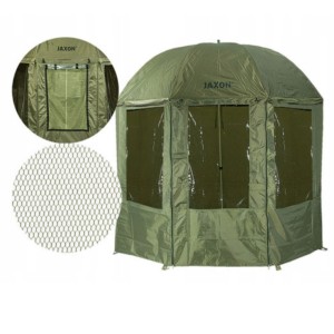 Parasol wędkarski Jaxon AK-KZS045 2,5 m z moskitierą – pełna ochrona i komfort