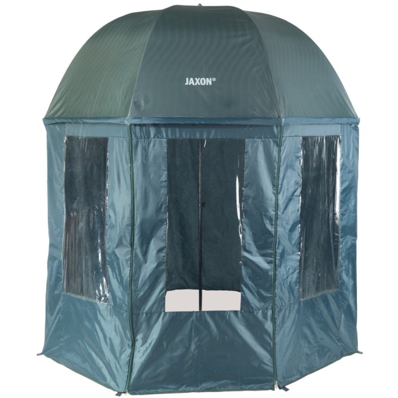 Parasol wędkarski Jaxon AK-PLX125TX 250 cm – pełna ochrona 360° z osłoną