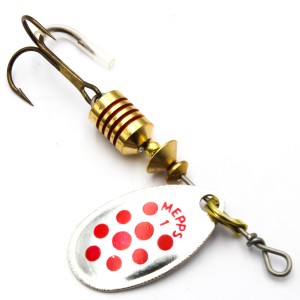 Mepps Aglia Deco srebro / czerwone kropki nr 1 – błystka obrotowa 3,5 g