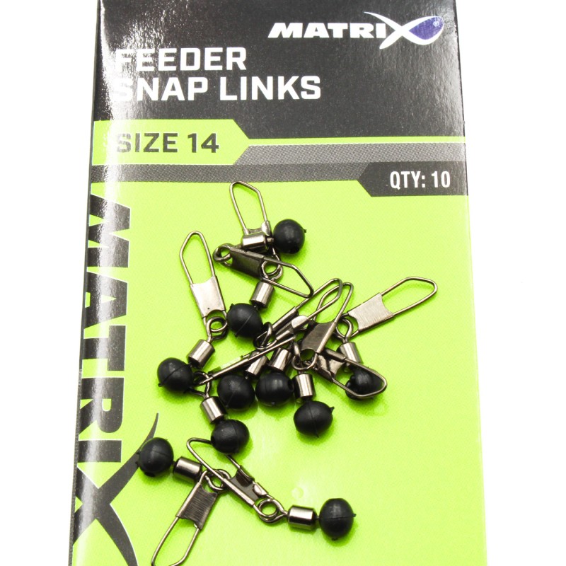 Krętlik z agrafką łącznik Matrix Feeder Snap 14