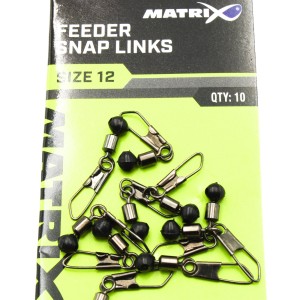 Krętlik z agrafką łącznik Matrix Feeder Snap 12