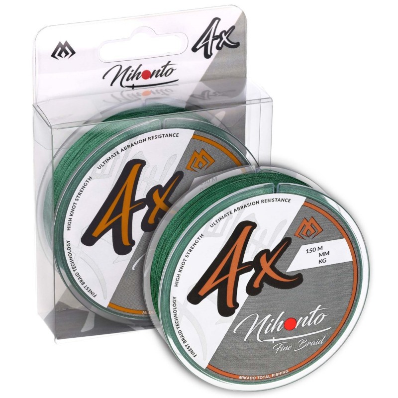 Mikado Nihonto Fine Braid 0,10mm 150m Zielona – cienka, mocna i precyzyjna plecionka