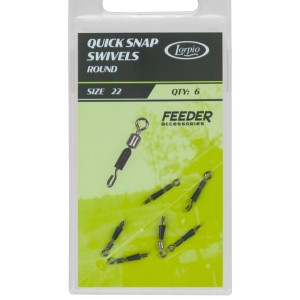 Łącznik Lorpio Quick Snap Swivel Round Nr 22 (6 szt.) – szybkozłączka do zestawów finezyjnych