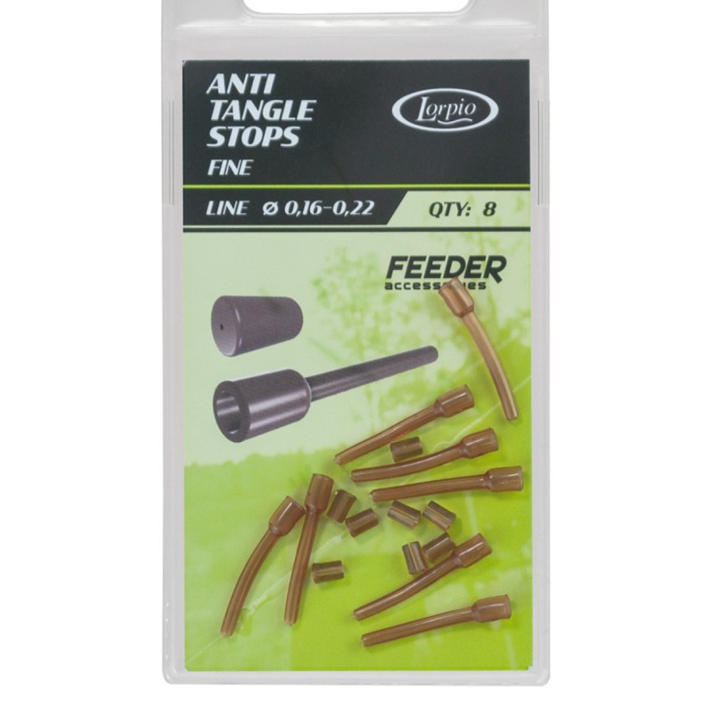 Stoper Lorpio Pozycjoner Skrętki Fine Brązowy 8szt – do zestawów feederowych