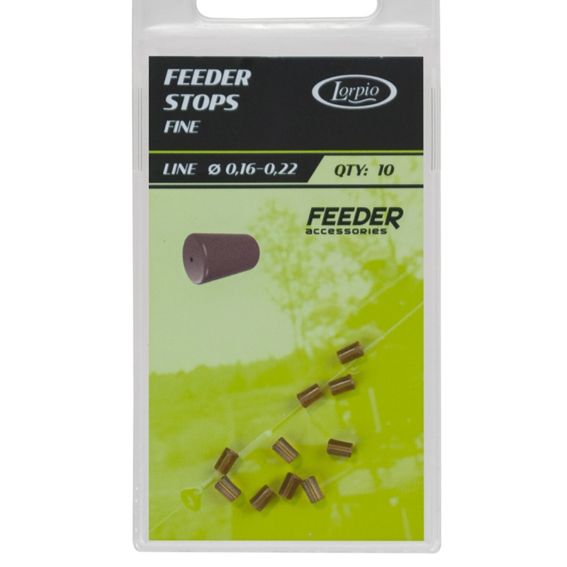 Stoper Lorpio Feeder Fine Brązowy (8 szt.) – precyzyjny stoper do feedera