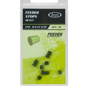 Stoper Lorpio Feeder Heavy Zielony (8 szt.) – mocny stoper do zestawu feederowego