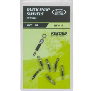 Łącznik Lorpio Quick Snap Swivel Round Nr 20 (6 szt.) – szybka wymiana przyponów