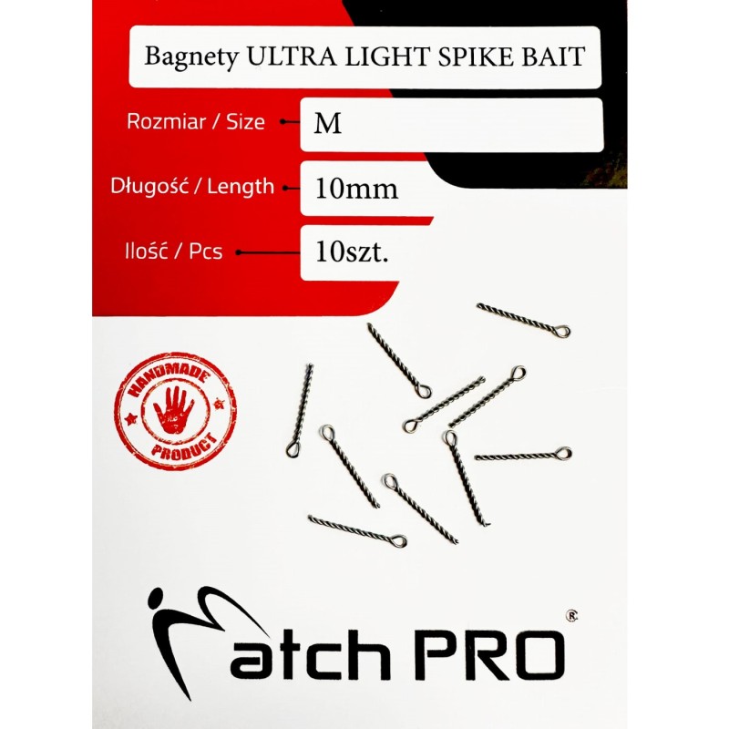 Bagnety 10mm Ultra Light Spike Bait MatchPro – lekki montaż przynęty