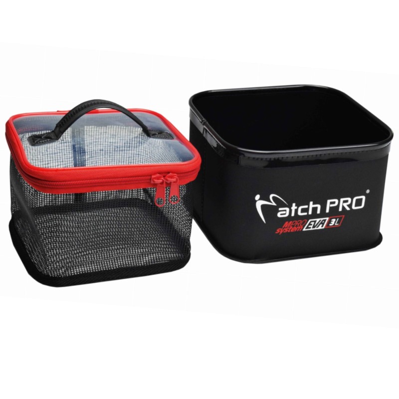 Pojemnik z siatką MatchPro Mpro System EVA 3L – do pelletu i przynęt
