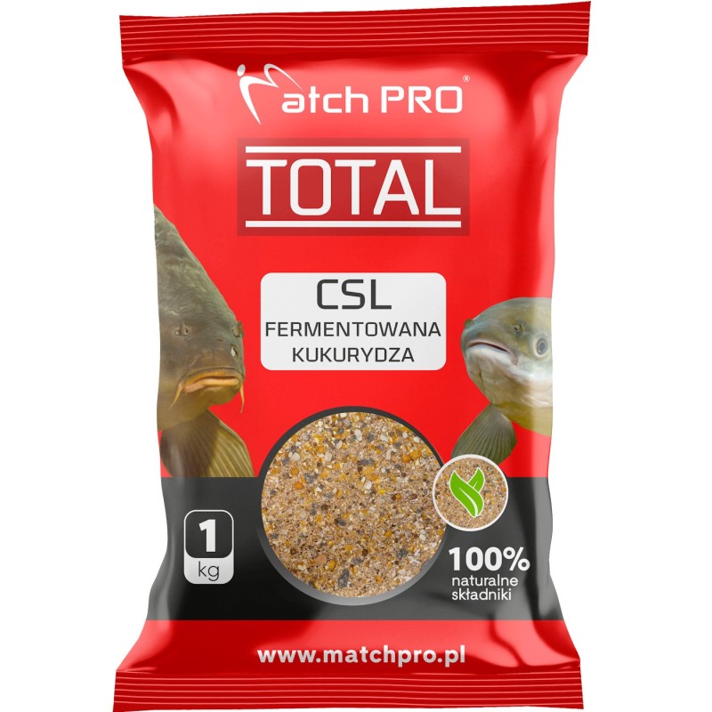 Zanęta TOTAL CSL FERMENTOWANA KUKURYDZA MatchPro 1kg – skuteczna zanęta na duże ryby