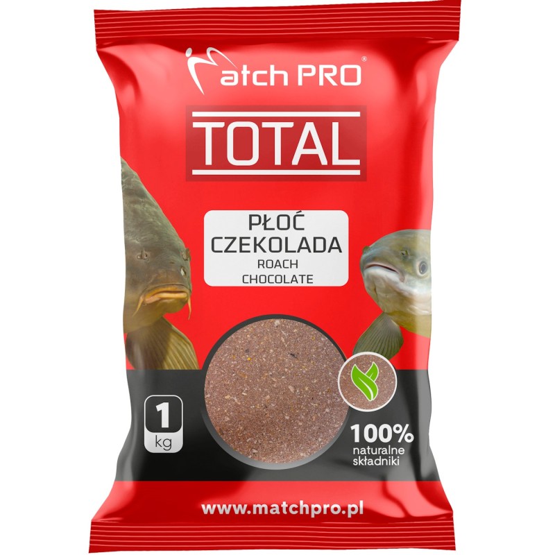 Zanęta TOTAL PŁOĆ CZEKOLADA MatchPro 1kg – skuteczna czekoladowa zanęta na płocie