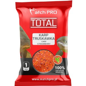 Zanęta TOTAL KARP TRUSKAWKA MatchPro 1kg – skuteczna truskawkowa zanęta karpiowa