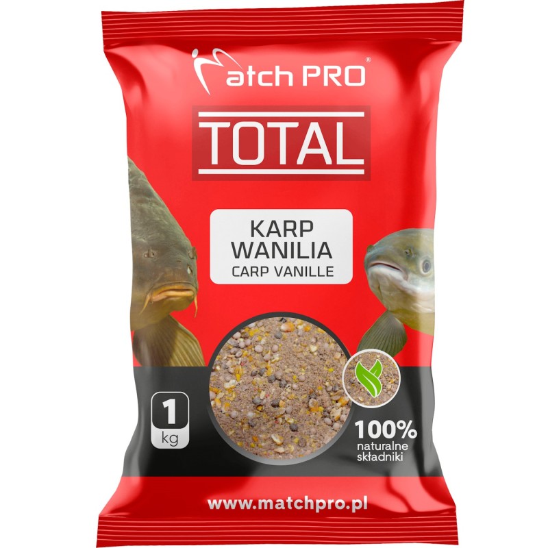 Zanęta TOTAL KARP WANILIA MatchPro 1kg – skuteczna waniliowa zanęta karpiowa