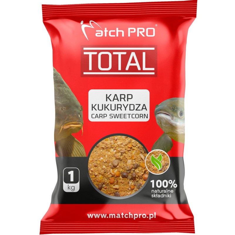 Zanęta TOTAL KARP KUKURYDZA MatchPro 1kg – naturalna zanęta karpiowa