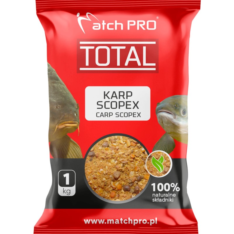 Zanęta TOTAL KARP SCOPEX MatchPro 1kg – skuteczna zanęta karpiowa Scopex