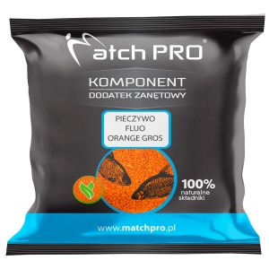 Top Pieczywo Fluo Pomarańczowe Gros MatchPro 500g – kolorowy dodatek do zanęt na leszcza i karpia
