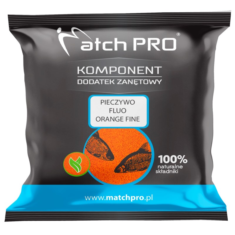 Top Pieczywo Fluo Pomarańczowe Fine MatchPro 500g – drobny dodatek do zanęt na leszcze i karpie