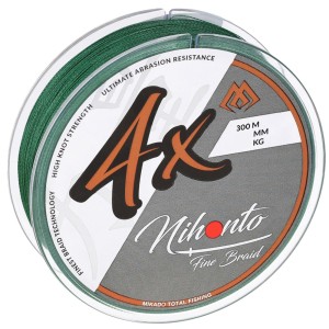 Plecionka Mikado Nihonto Fine Braid 0.14 mm 300 m Zielona – Mocna i Czuła