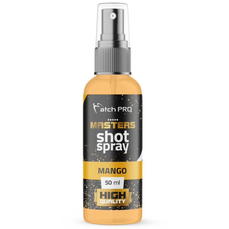 Dip Masters Shot Spray Mango MatchPro – tropikalny atraktor w sprayu dla wędkarzy